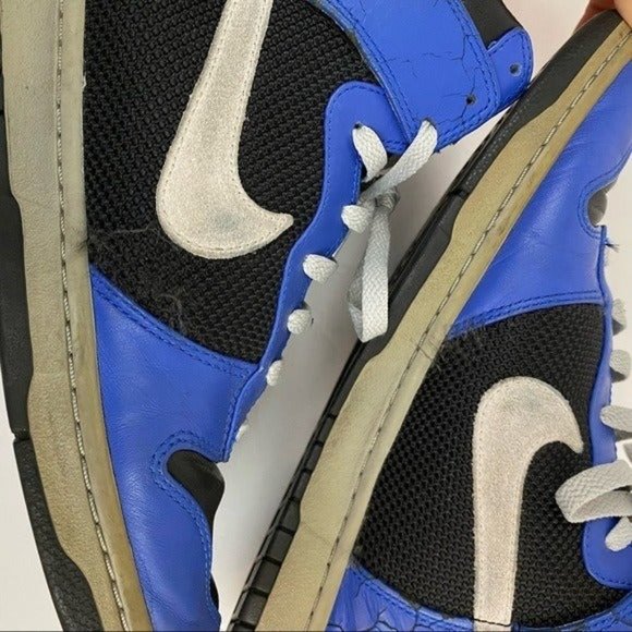 Nike Dunk High Premium Crack Varsity Blue Sneaker Men’s 12 - Picture 6 of 11